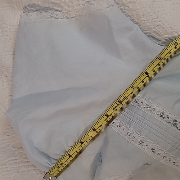 BARBIZON vintage gown baby blue size medium to small floral detail - Picture 12 of 14